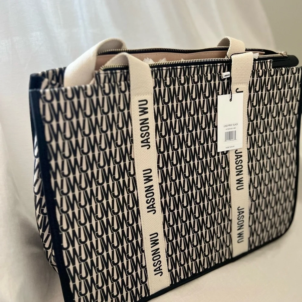 NWT Jason Wu Black and Cream Remmy Women's Tote Bag